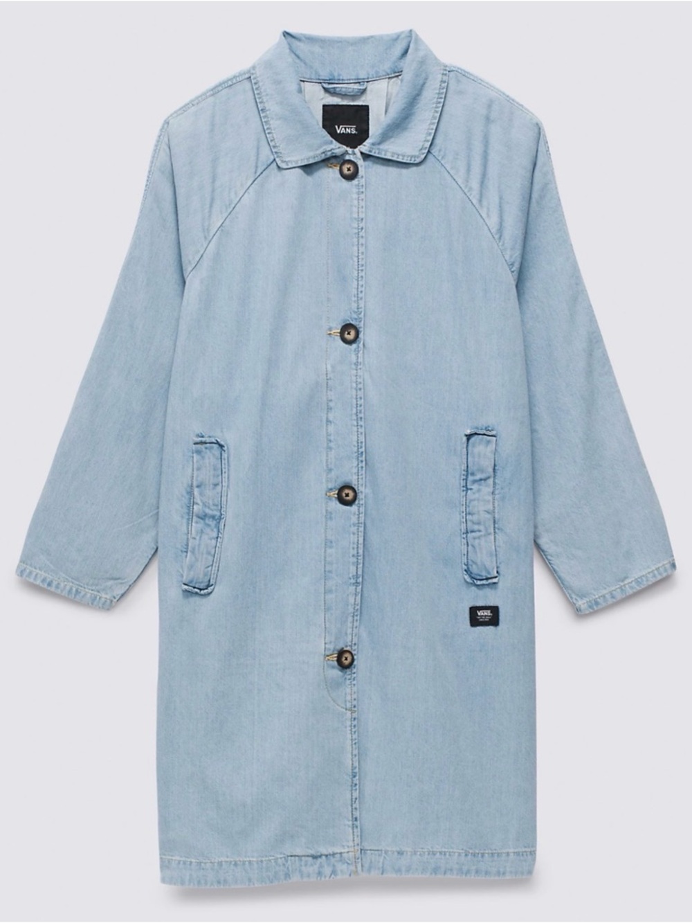 Brand New Womens Vans Skate Mac Denim Jacket Light Stonewash